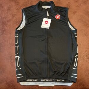 Castelli Entrata V Sleeveless Mens Cycling Jersey Black 4520020 XXL NWT